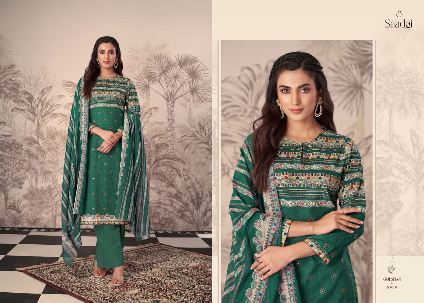 Gulshan By Saadgi Printed Cotton Dress Material Catalog